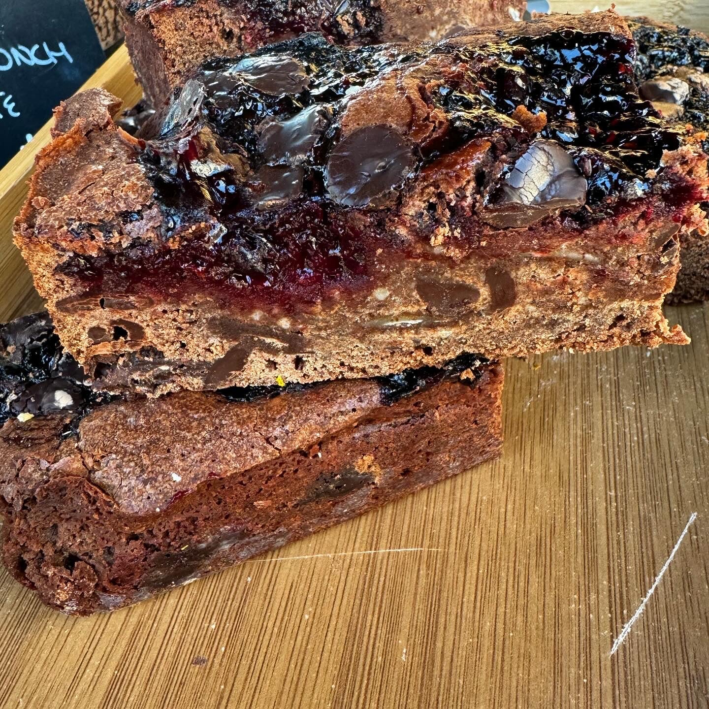 English Berry Brownie (Vegan) (GF)