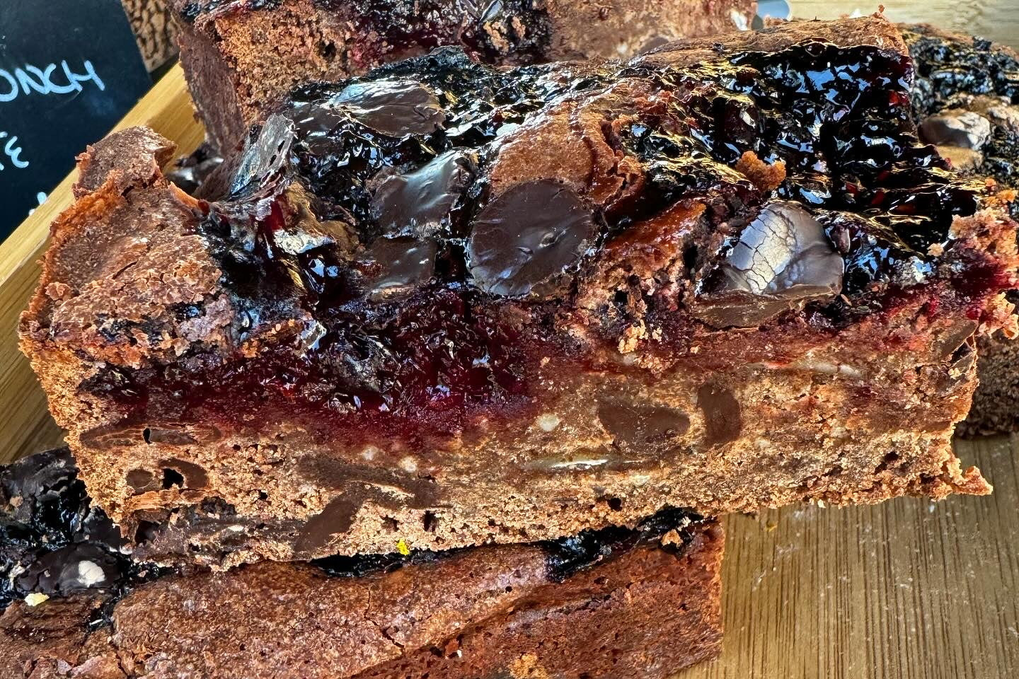 English Berry Brownie (Vegan) (GF)